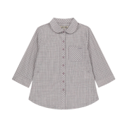 COYSEIO Round Collar Capri Shirt Ash Pink