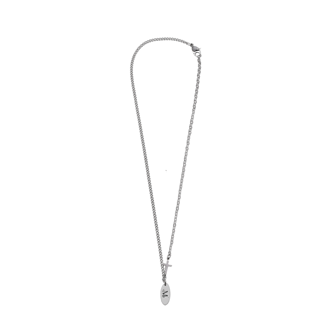 무센트 라텔 시그니처 십자가 목걸이 남녀공용 실버(MUCENT Ratel Signature Cross Silver)