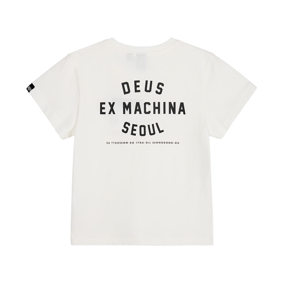 [6% 적립] 데우스 엑스 마키나 여성 서울 어드레스 크롭티셔츠 화이트([6% 적립] Deus Ex Machina W Seoul College Address Crop Tee White) - 1