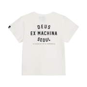 [6% 적립] Deus Ex Machina W Seoul College Address Crop Tee White