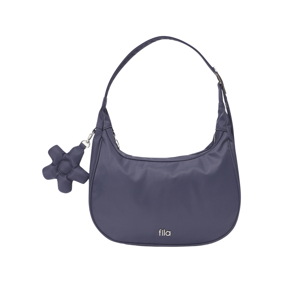 1100FS261BC01F002581 [6% 적립] FILA Nylon Hobo Bag Dark Purple