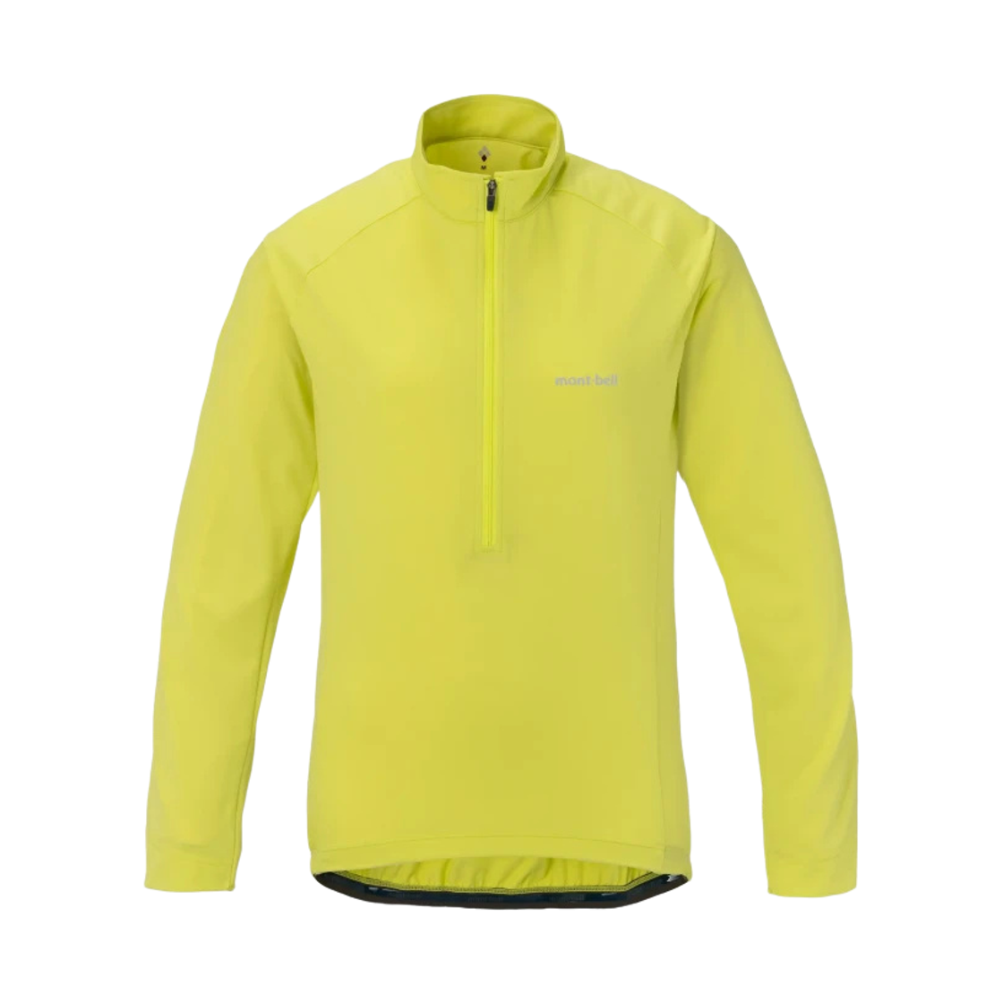 1130718 (W) Montbell Wickron UV-Tect Cycling Long Sleeve Zip Shirt Yellow