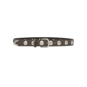 MILLO WOMEN Chrome Bold Stud Belt Brown