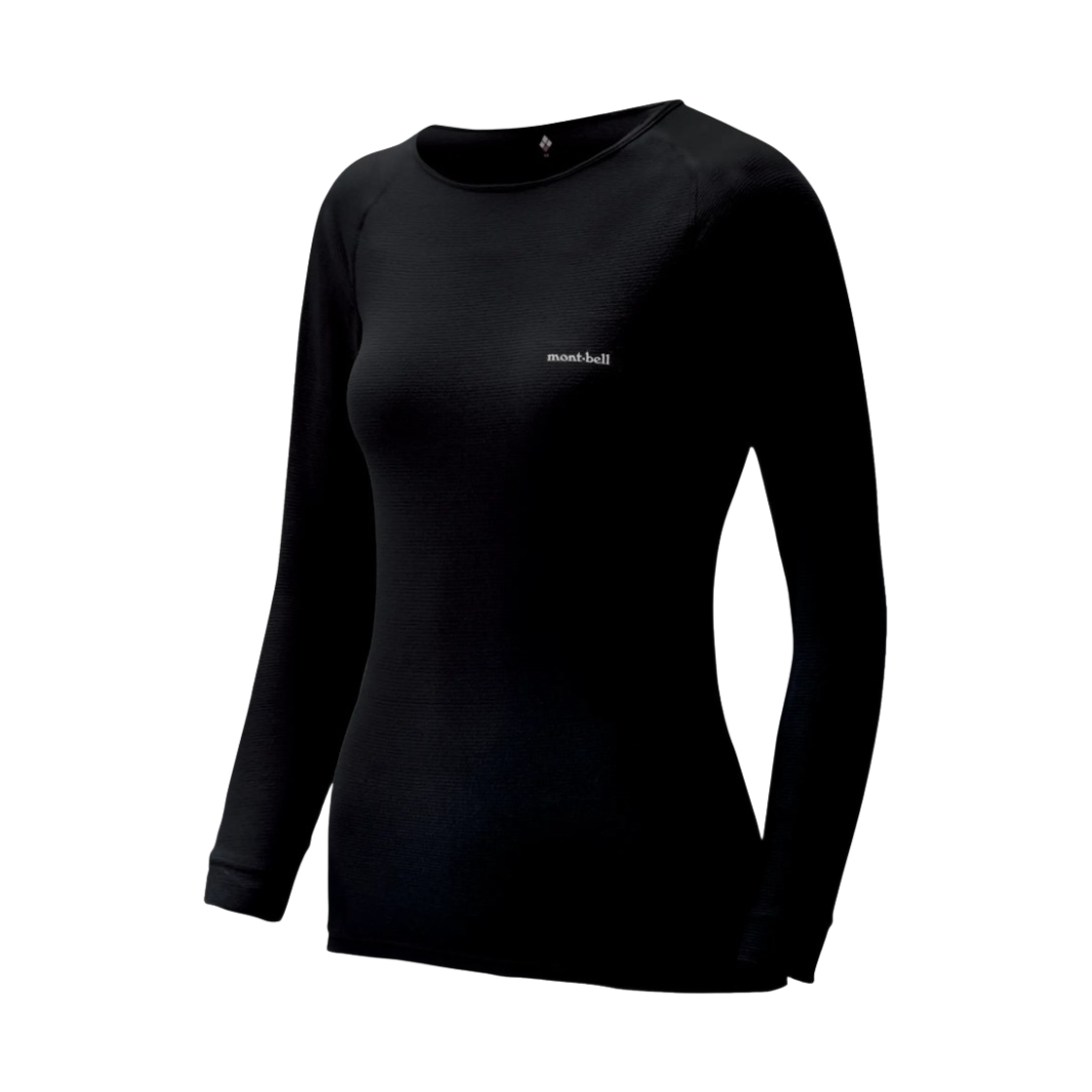 2307148 (W) Montbell Zeo-Line Light Weight Round Neck Shirt Black