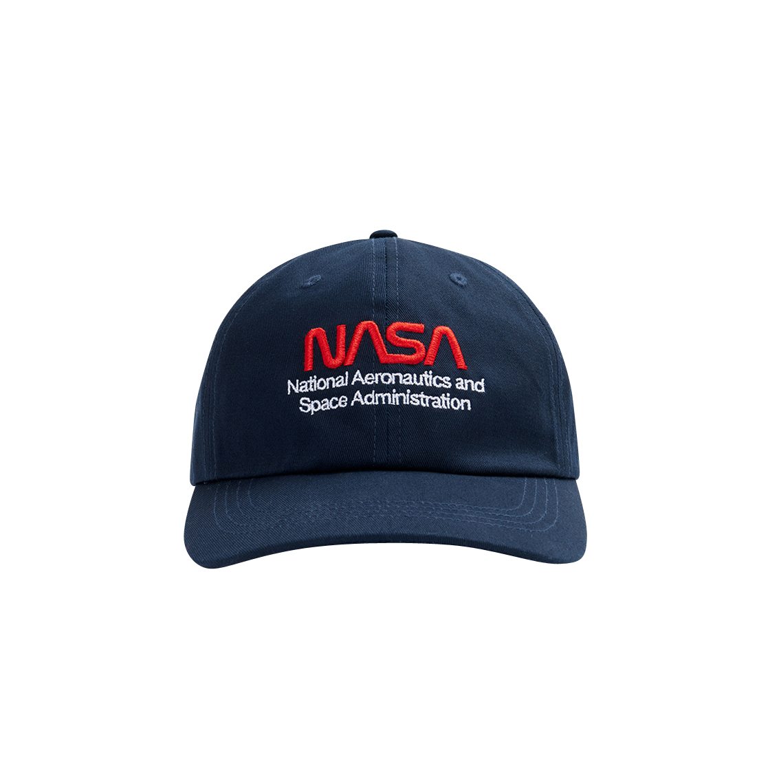 알파 인더스트리 나사 웜 로고 캡 레플리카 블루(ALPHA INDUSTRIES Nasa Worm Logo Cap Replica Blue)
