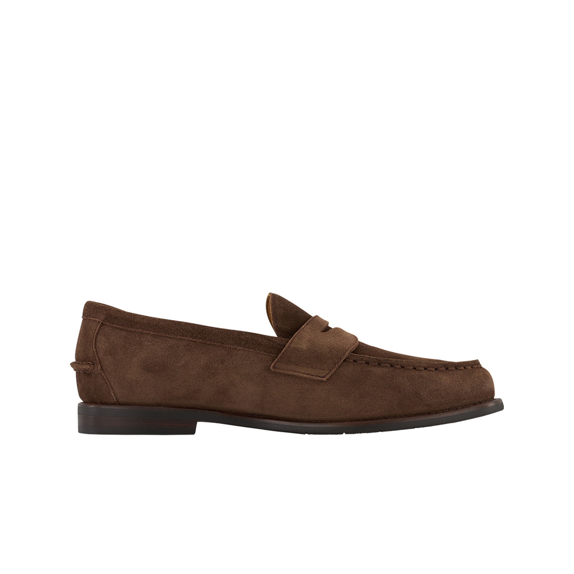 KM6ASODRL76DB [10%적립] Polo Ralph Lauren Alston Suede Penny Loafer Dark Brown - 26SS