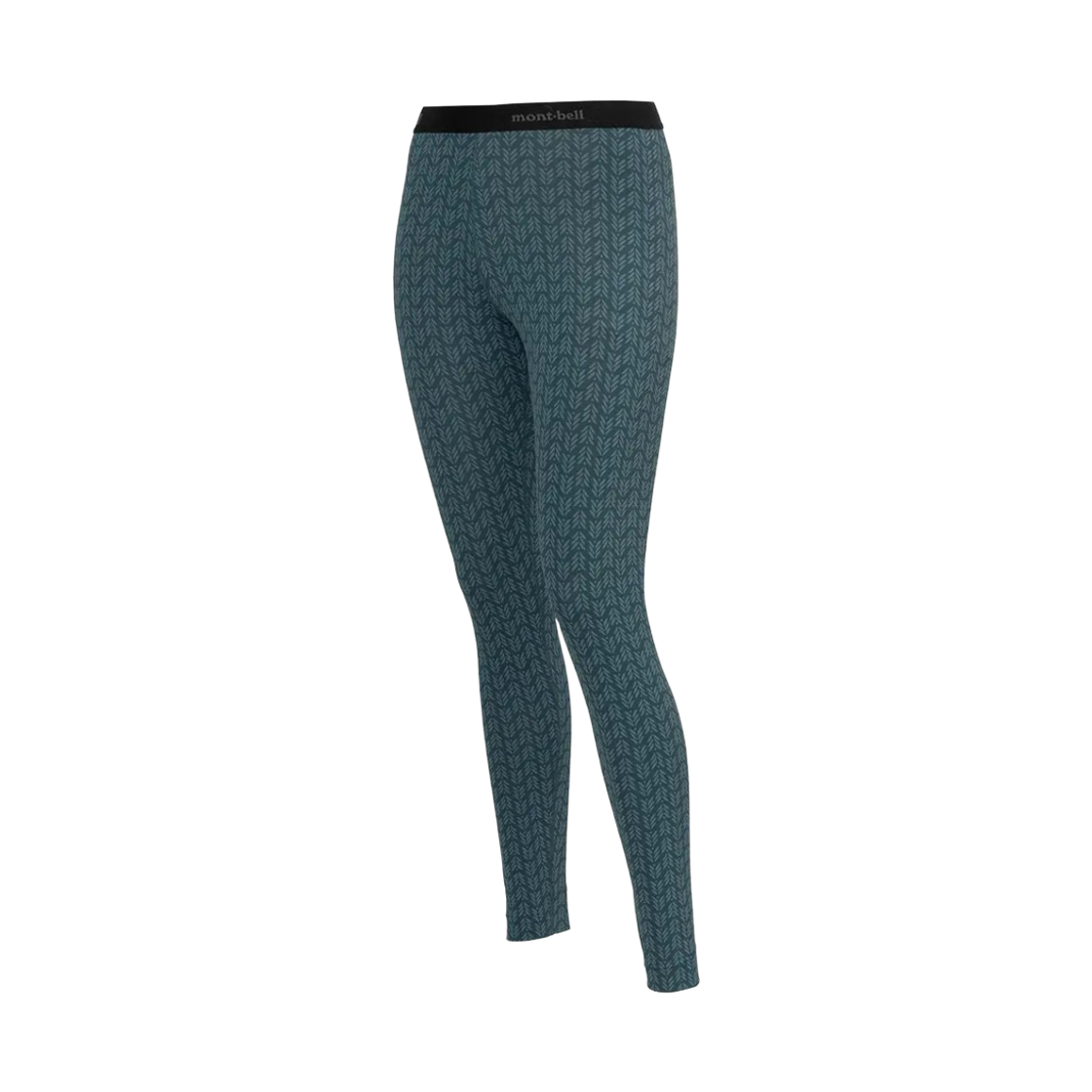 1107794 (W) Montbell Trail Light Print Tights Navy