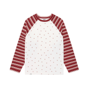 CAVISH Striped Star Raglan LS Tee White