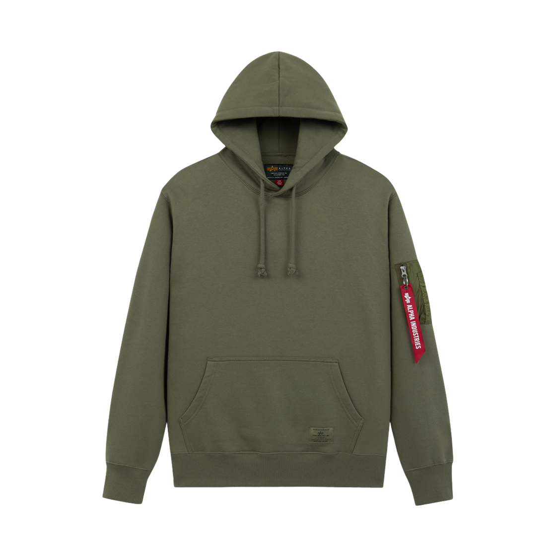 알파 인더스트리 유틸리티 포켓 후디 OG-107 그린(ALPHA INDUSTRIES Utility Pocket Hoodie Og-107 Green)