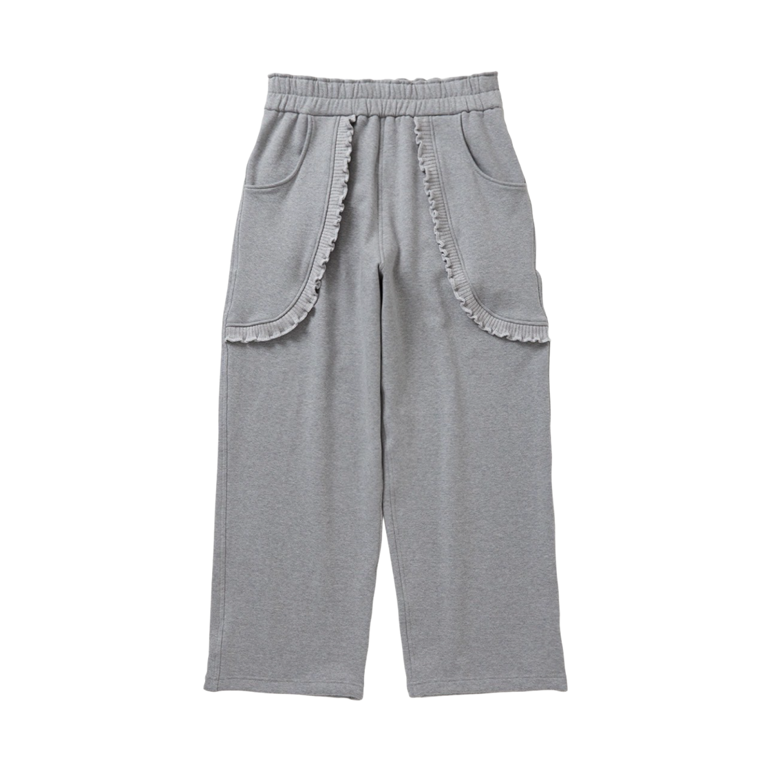 N-24FW02-GR NICK GEAR Frill Sweatpants Grey