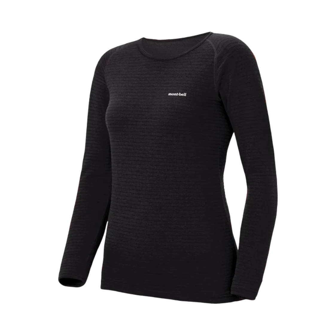 1107170 (W) Montbell Super Merino Wool Expedition Round Neck Shirt Black
