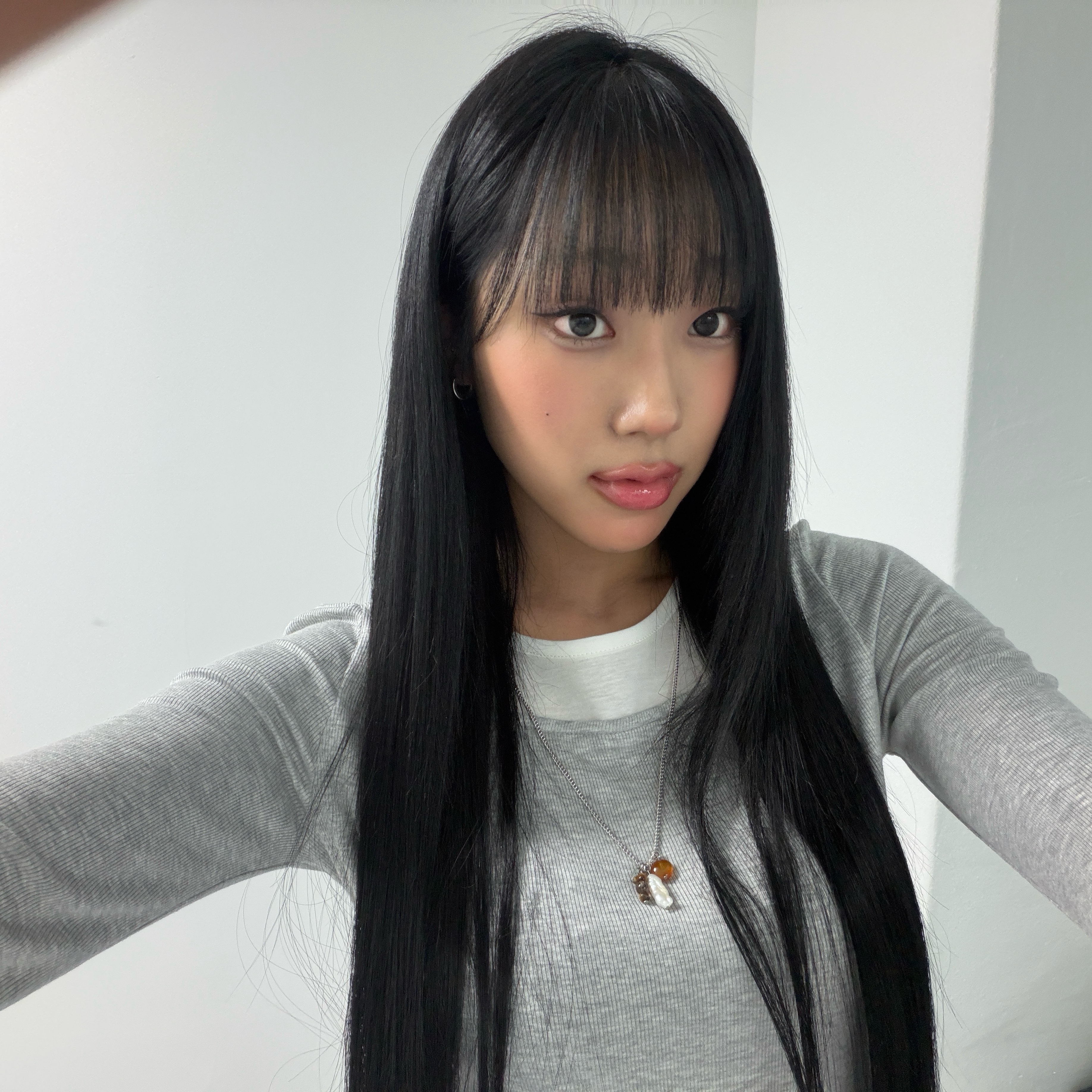 Riomeu Sea Water Pearl Drop Chain Necklace 착용 스타일 - 1