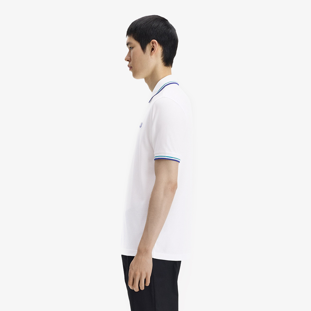 프레드페리 M3600 트윈 팁 프레드페리 셔츠 스노우화이트 딥민트 소호이클립스(Fred Perry Twin Tipped Fred Perry Shirt Snow White Deep Mint Soho Eclipse) - 3
