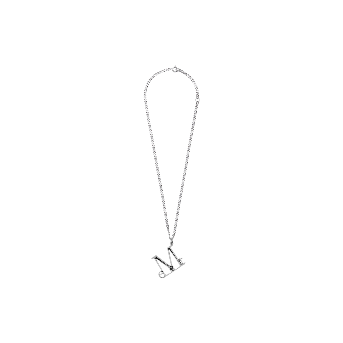 무센트 루메트 메탈 로고 목걸이 남녀공용 실버(MUCENT Lumet Metal Logo Mecklace Unisex Silver)