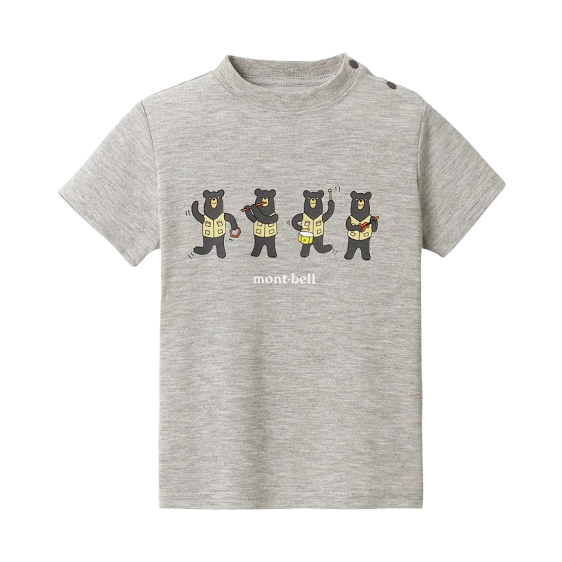 1114588 (Baby) Montbell Wickron Bear Gakudan T-Shirt Heather Charcoal