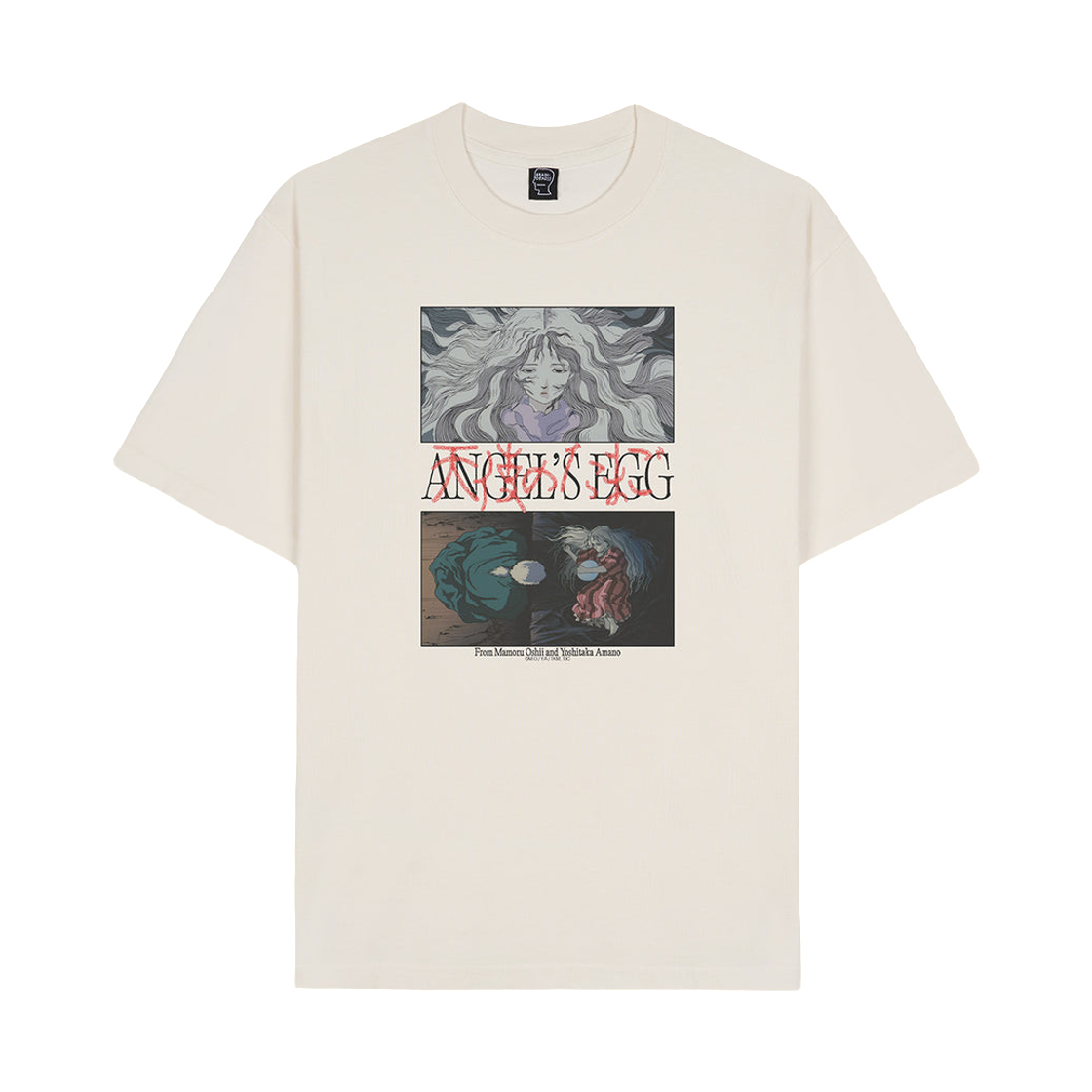 브레인 데드 x 엔젤스 에그 티셔츠 내츄럴(Brain Dead x Angels Egg T Shirt Natural)