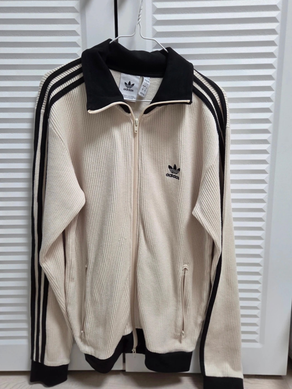 Adidas Waffle Beckenbauer Track Top Wonder White - KR Sizing 착용 스타일