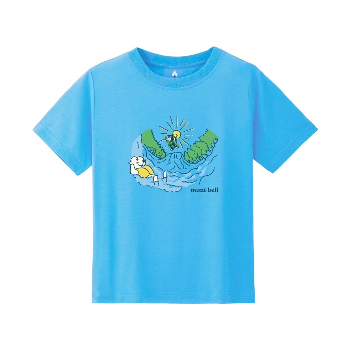1114962 (Kids) Montbell Wickron Playing with Water T-Shirt Light Blue
