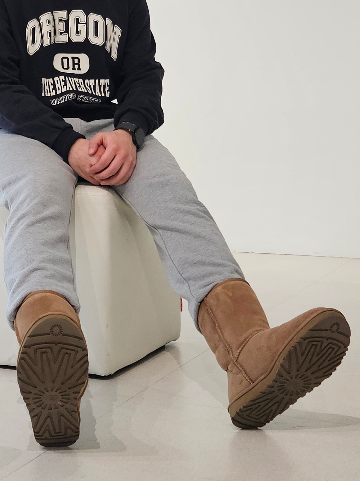 (W) UGG Classic Short II Boots Chestnut, UGG Classic Short Boots Chestnut 착용 스타일 - 4