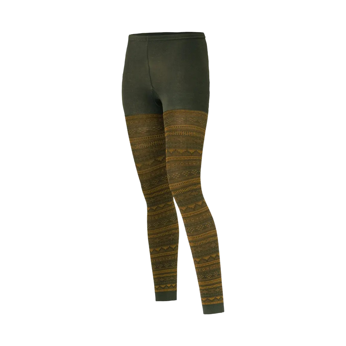 1107294 (W) Montbell Jacquard Tights Khaki