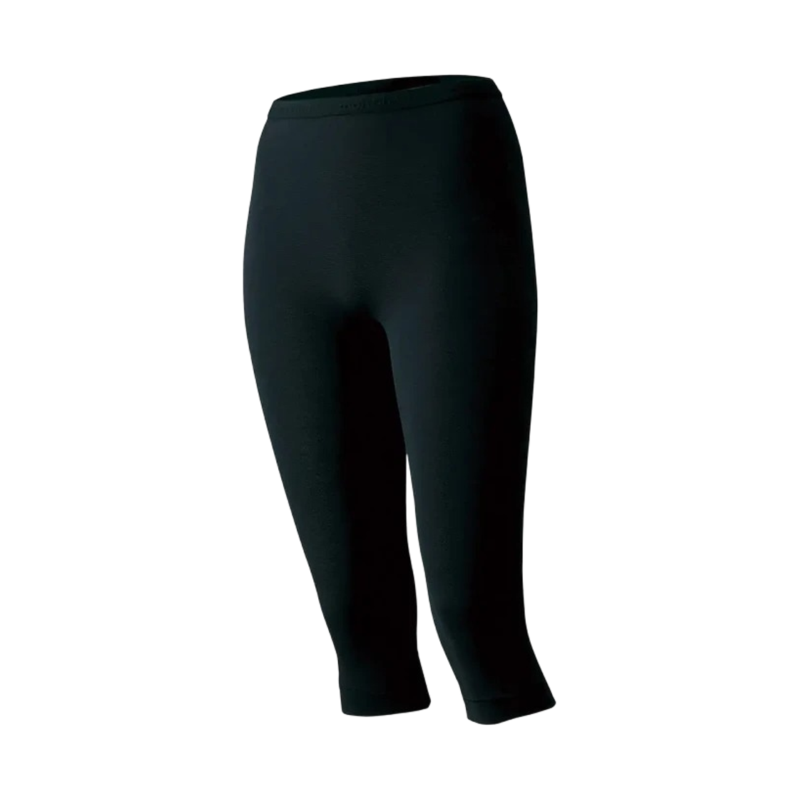 (W) 몽벨 지오라인 라이트 웨이트 니 렝스 타이츠 블랙((W) Montbell Zeo-Line Light Weight Knee-Length Tights Black)
