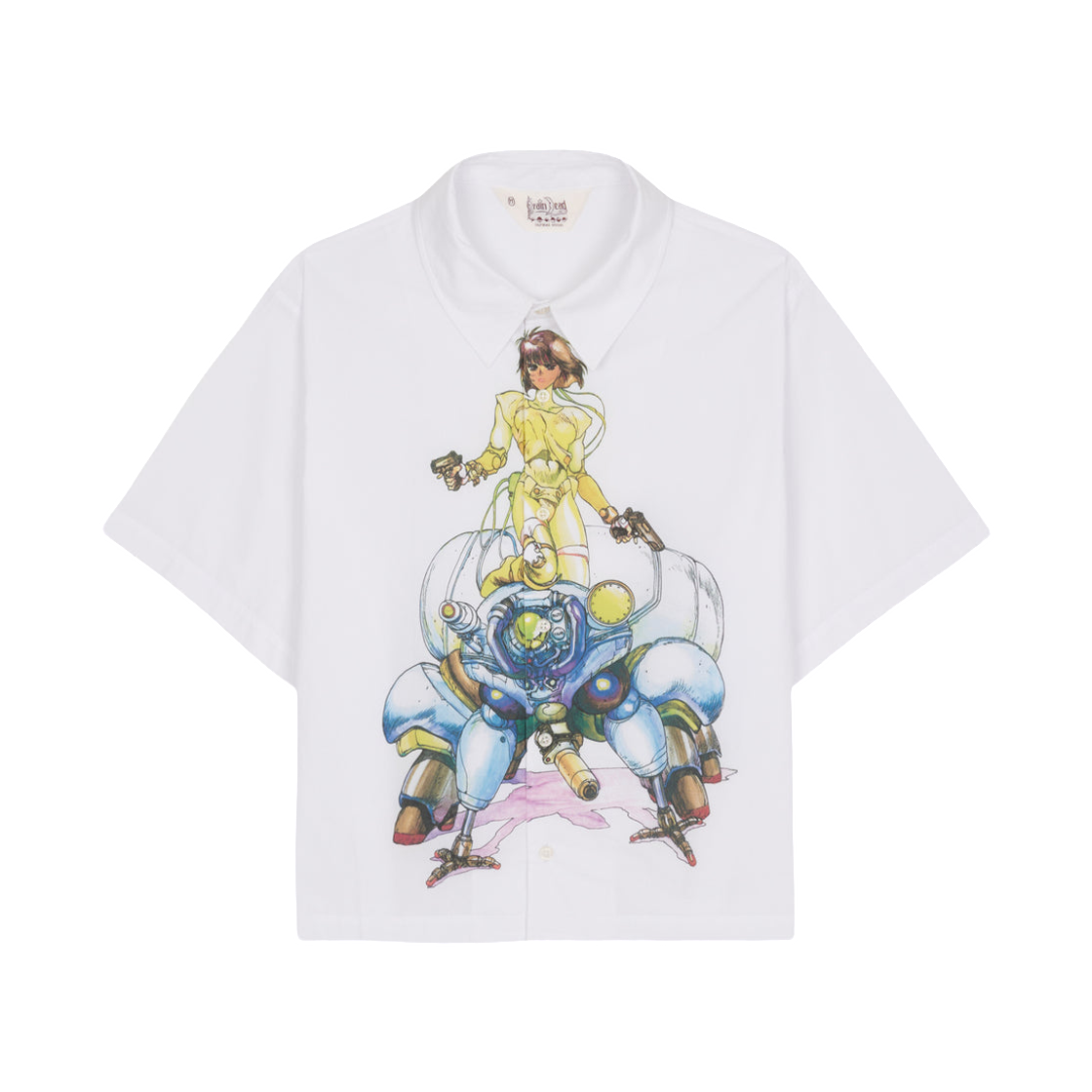 브레인 데드 x 공각기동대 후치코마 버튼 업 화이트(Brain Dead x Ghost In The Shell Fuchikoma Button Up White)