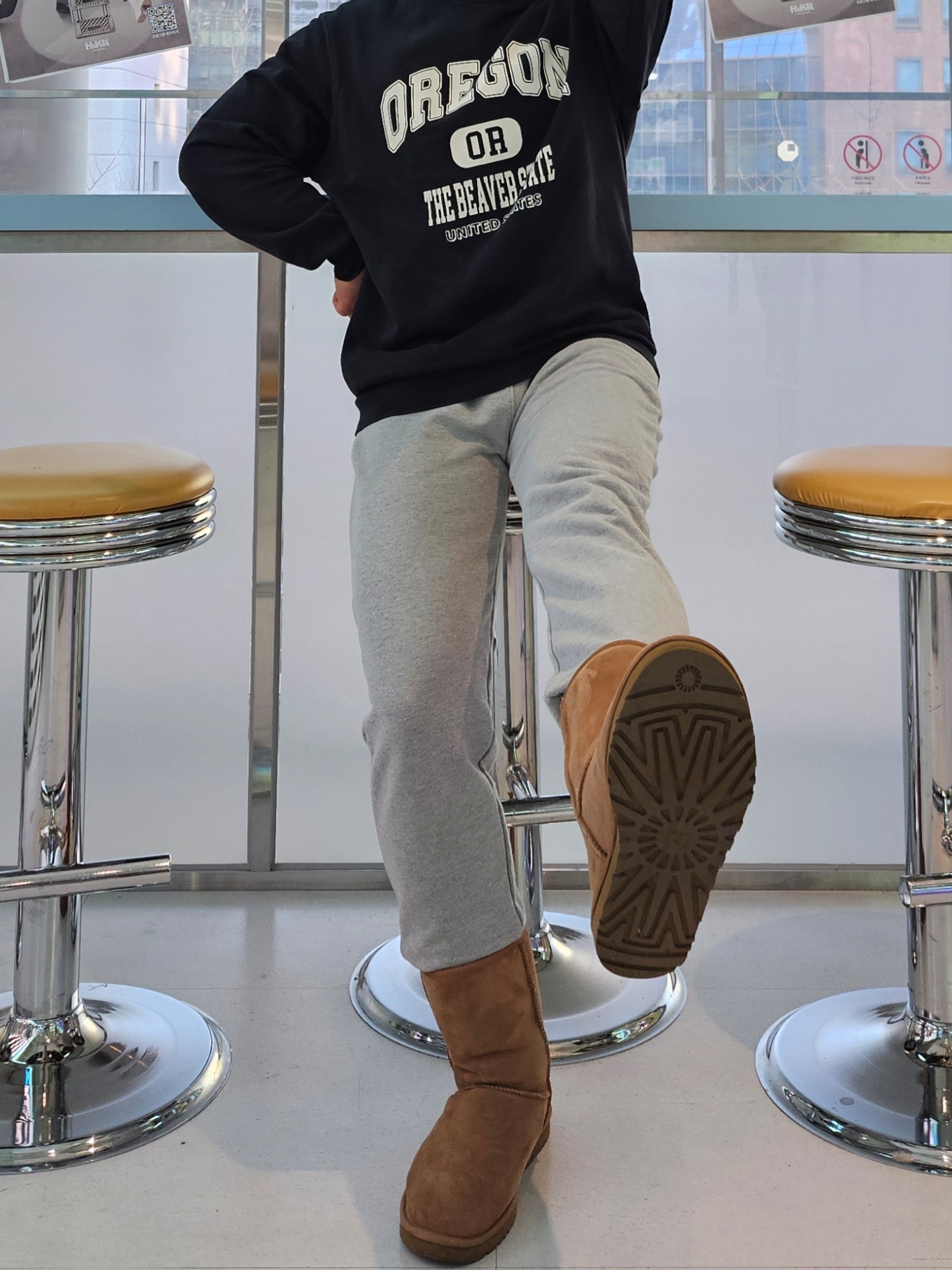 (W) UGG Classic Short II Boots Chestnut, UGG Classic Short Boots Chestnut 착용 스타일 - 2