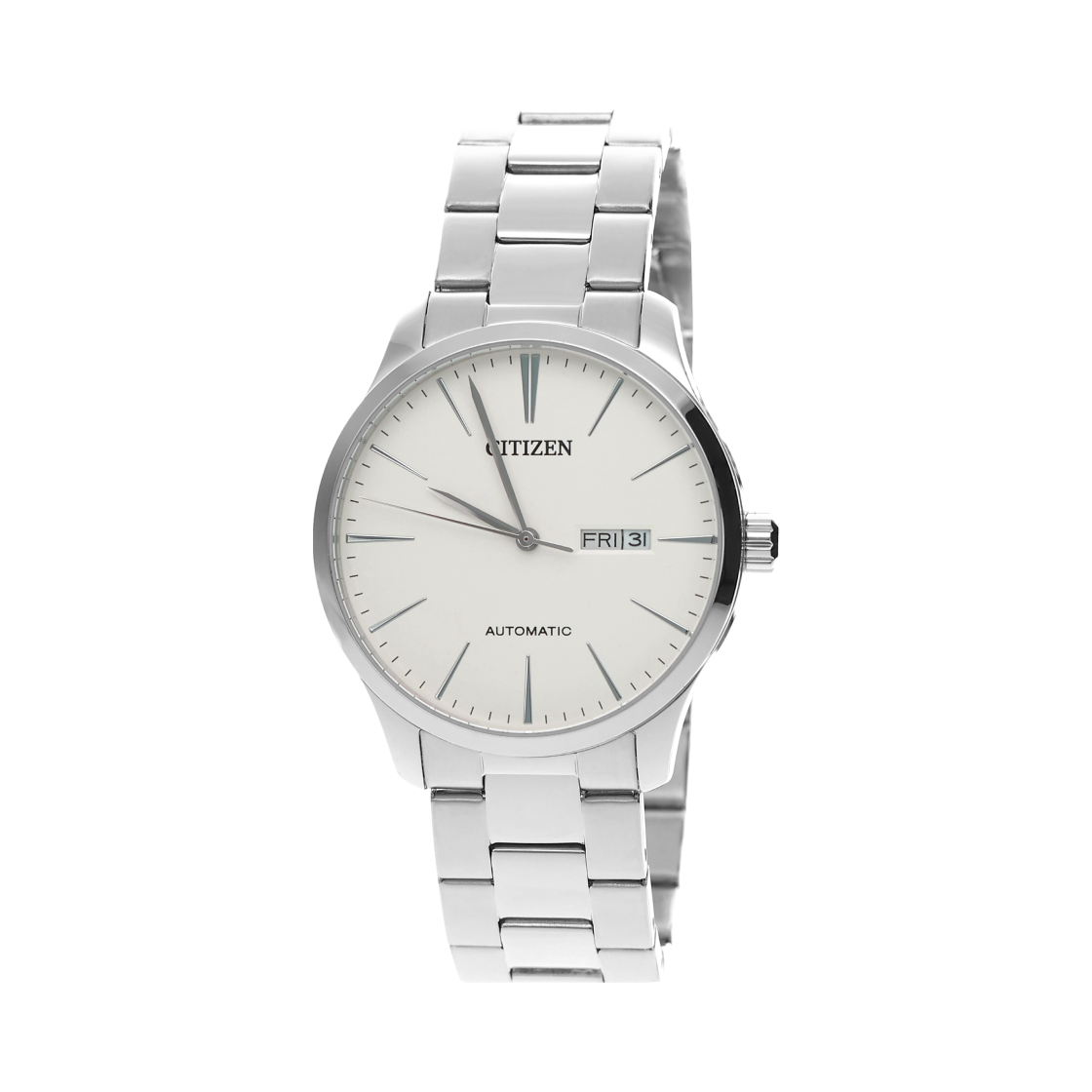 시티즌 메카니컬 오토매틱 40mm 스테인리스 스틸 화이트 실버(Citizen Mechanical Automatic 40mm Stainless Steel White Silver) - 2