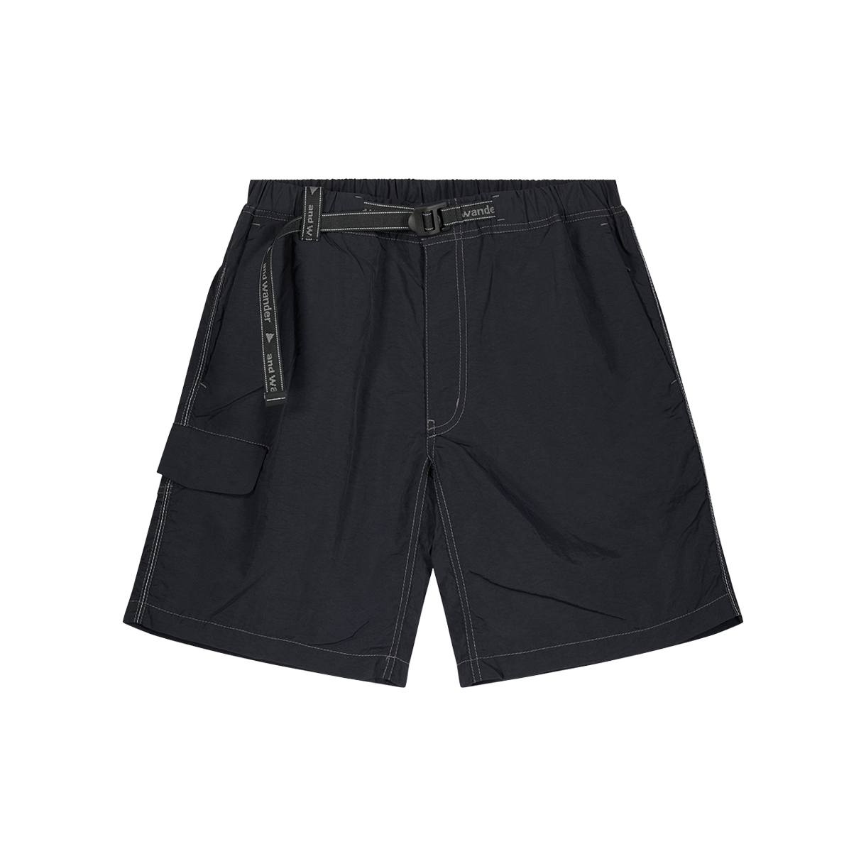 KM6BPASAW21BK And Wander 041 Ny Taffeta Hiker Short Pants Black - 26SS