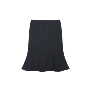 Shushu/Tong Women Flared Midi Skirt Navy Blue - 26SS
