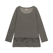 COYSEIO Bottom Multiple Frill Dress Brown