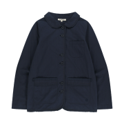 COYSEIO Raw Edge Cotton Jacket Navy