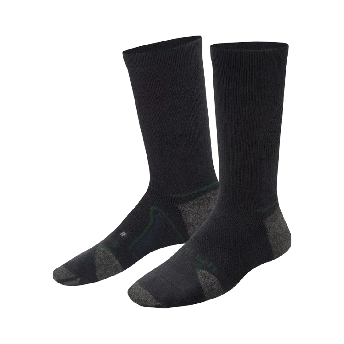 1118216 Montbell Wickron Supporttec Trekking Socks Black 1