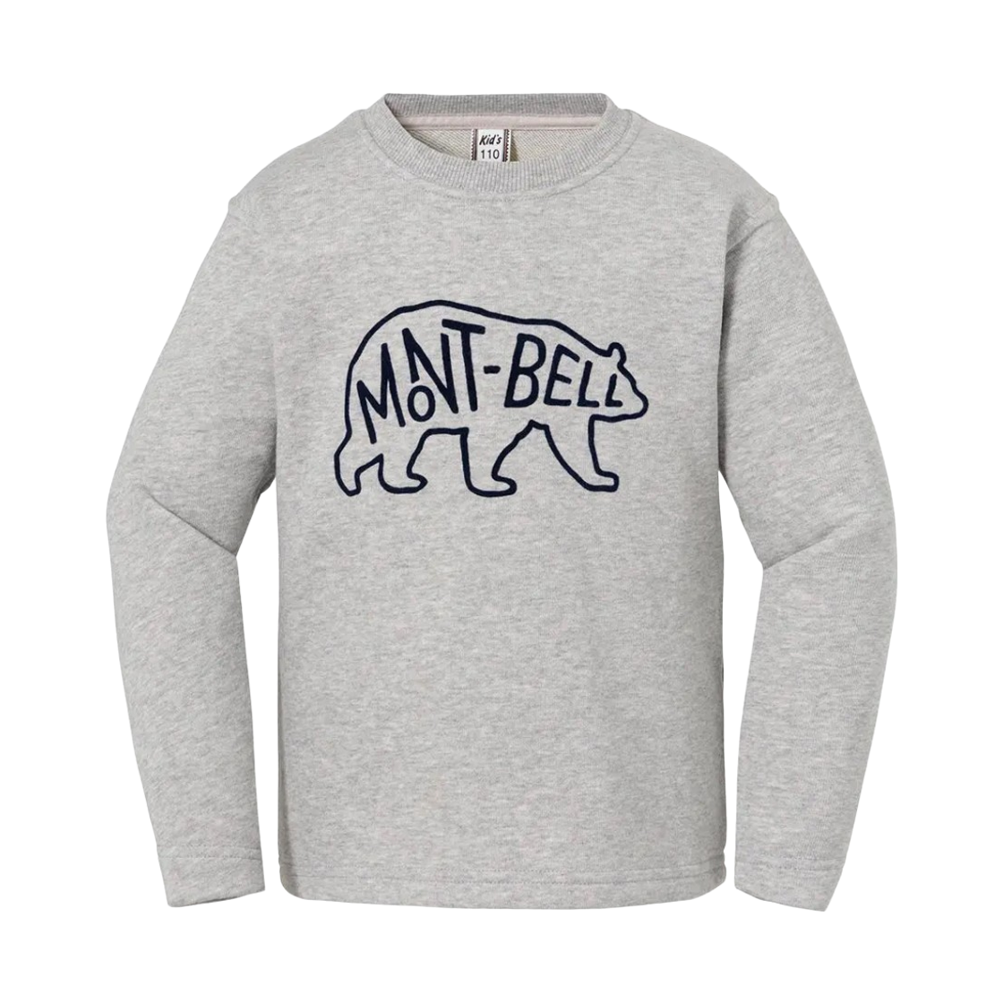 2104783 (Kids) Montbell Cotton Lite Sweatshirt Light Gray