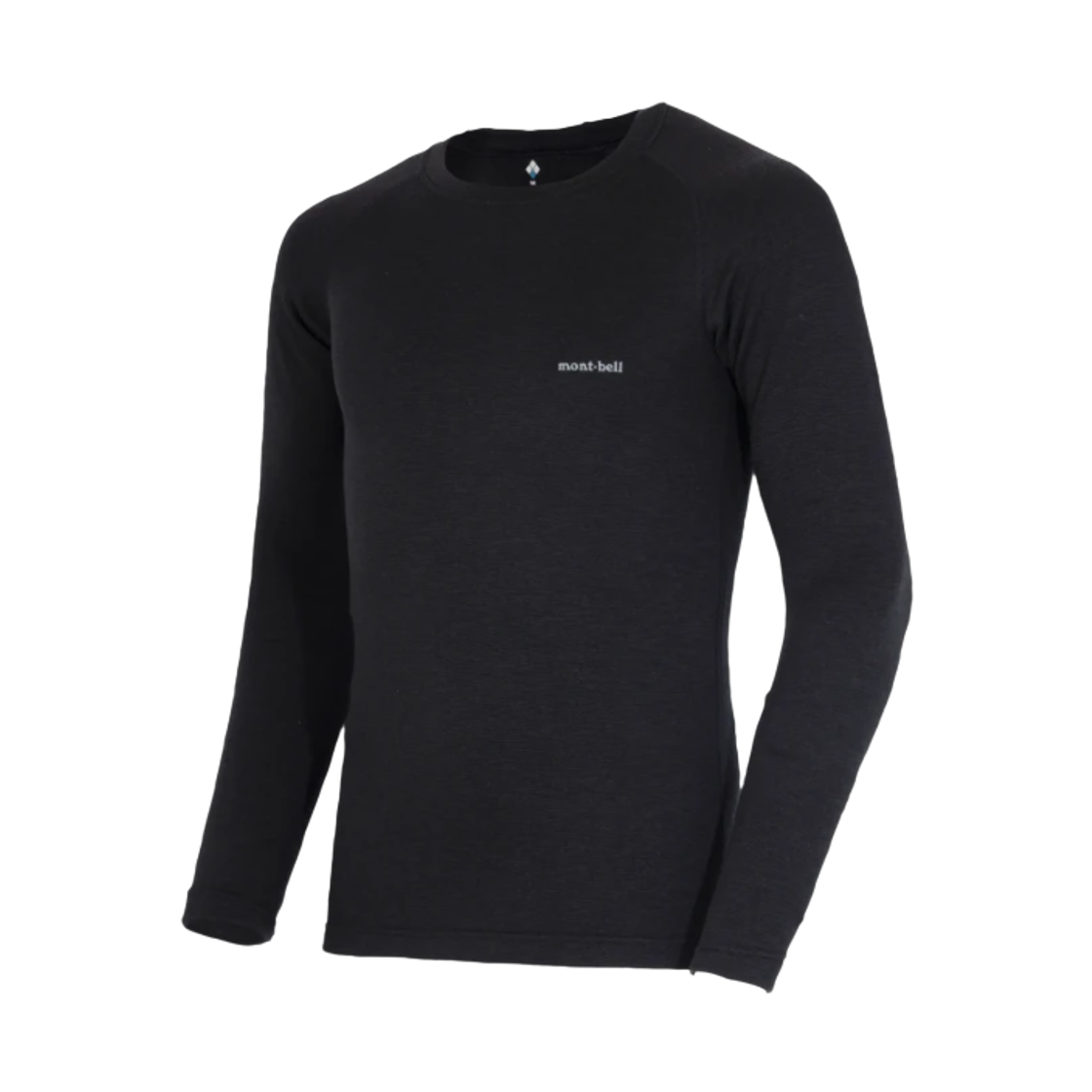 1107832 Montbell Super Merino Wool Expedition Plus Round Neck Shirt Black