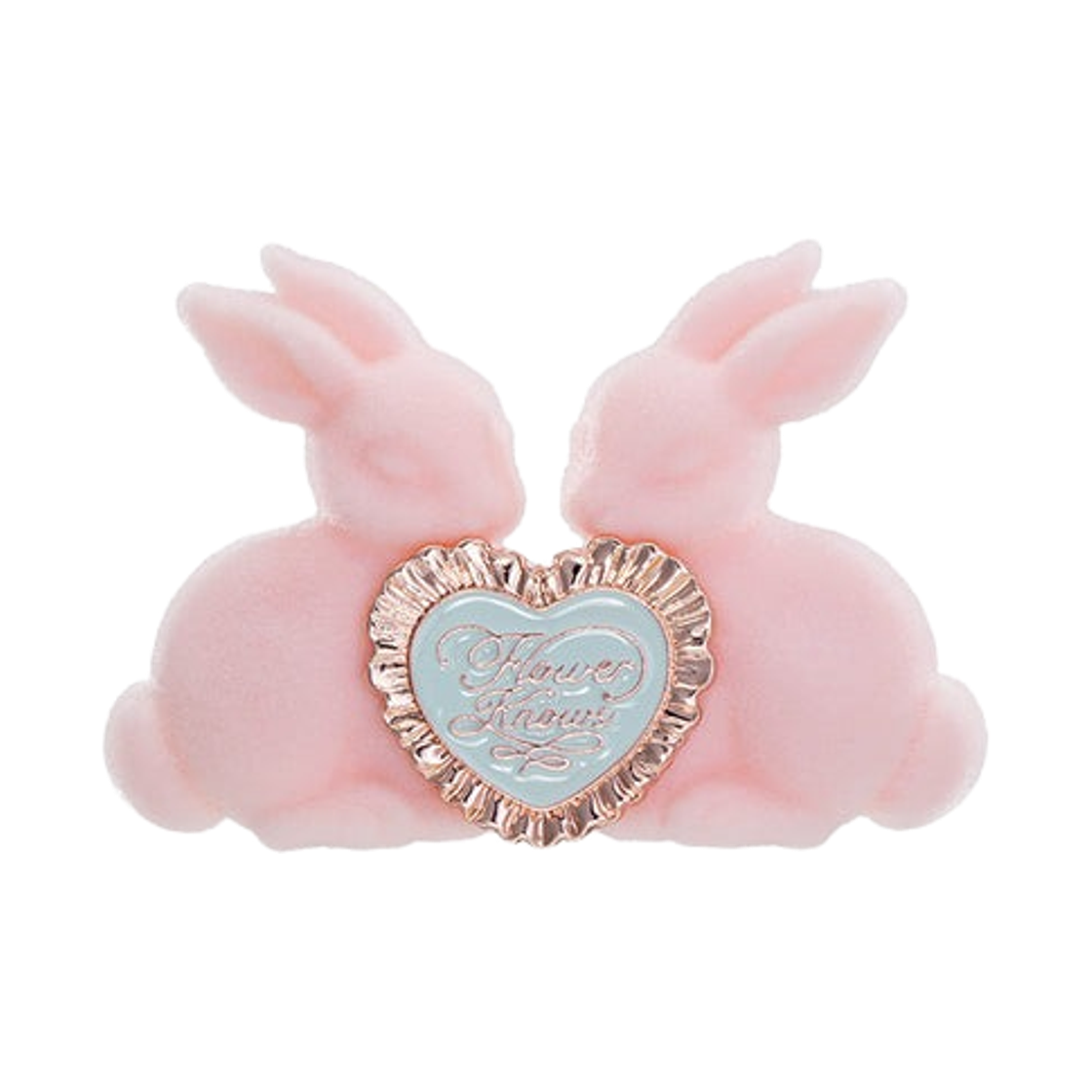 (W) 플라워노즈 버니 가든 헤어 클립 스노위 핑크((W) Flower Knows Bunny Garden Hair Clip Snowy Pink)