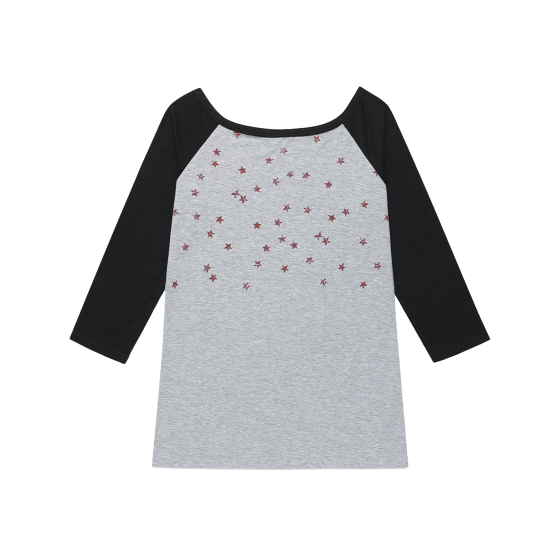 카비시 U 넥 스타 래글런 롱슬리브 티셔츠 그레이(CAVISH U Neck Star Raglan LS Tee Grey)