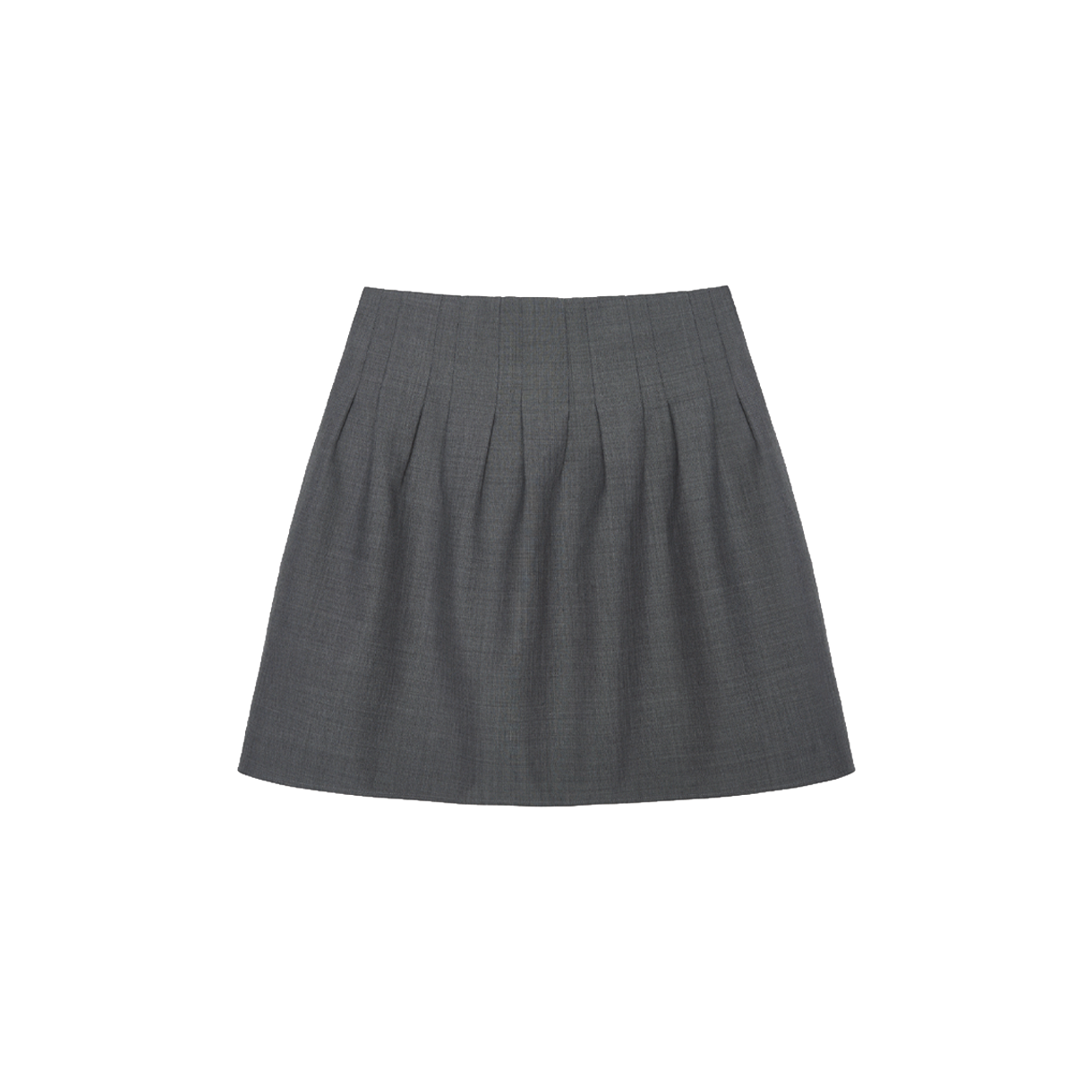 KW6BSKSSH20GY Shushu/Tong Women Low Waist Pleated Skirt Grey - 26SS
