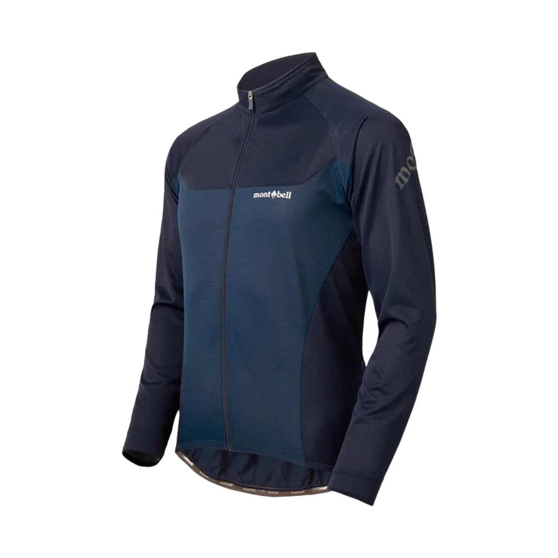 1130618 Montbell Cycool Long Sleeve Zip Shirt Navy