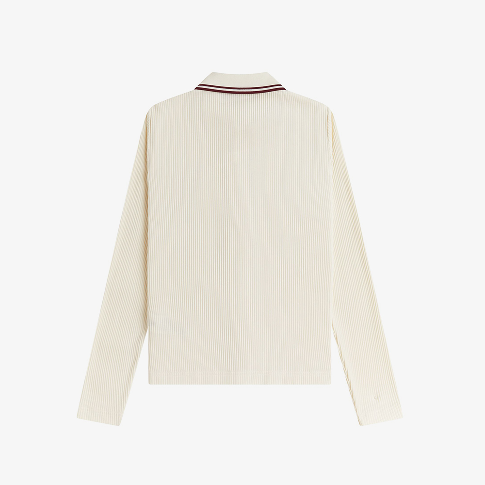 프레드페리 우먼즈 버튼스루 립 폴로 셔츠 에크루(Fred Perry Button-Through Rib Polo Shirt Ecru) - 6