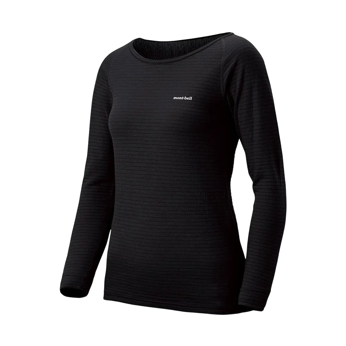 2307247 (W) Montbell Super Merino Wool Expedition Round Neck Shirt Black