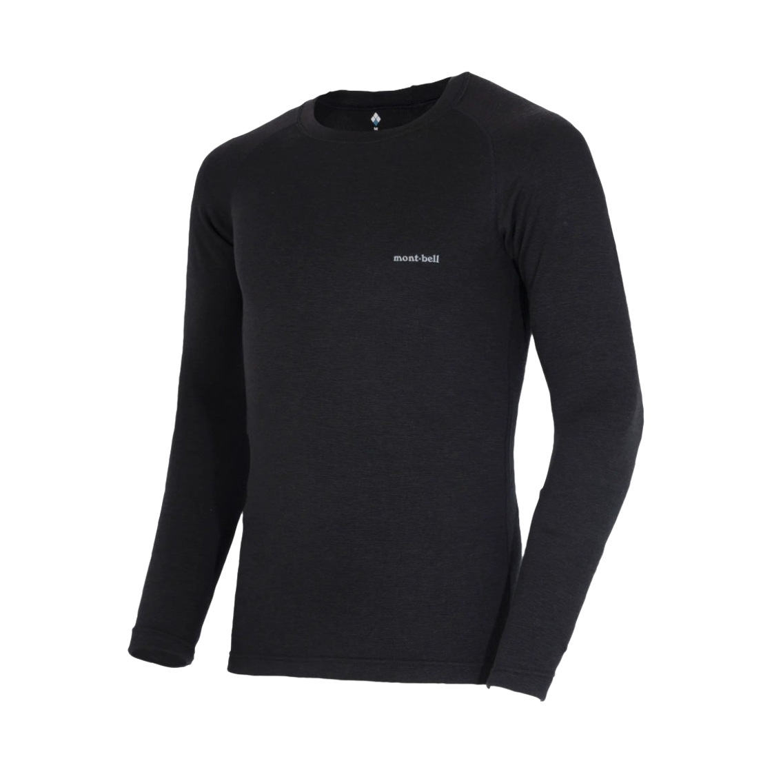 2307143 Montbell Super Merino Wool Expedition Plus Round Neck Shirt Black