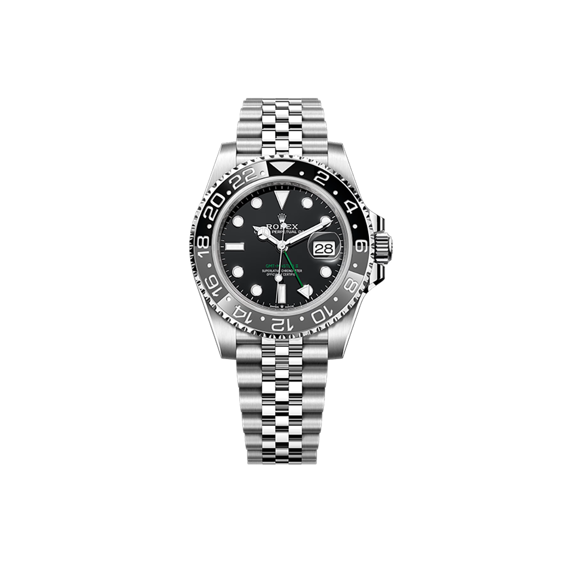 롤렉스 GMT-마스터Ⅱ 40-126710GRNR 블랙 바+도트 쥬빌리 NO.7360(Rolex GMT-Master II 40mm 126710GRNR Black Dial Jubilee Bracelet)