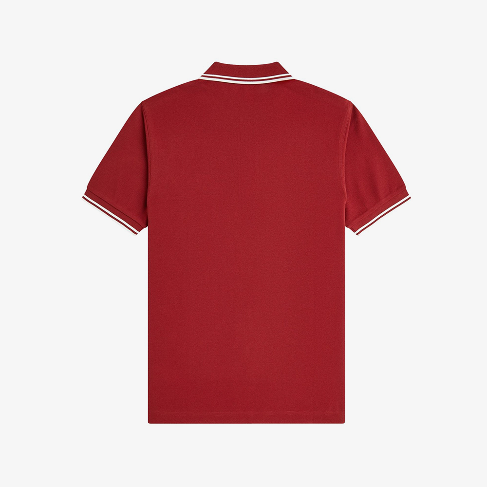 프레드페리 M3600 트윈 팁 프레드페리 셔츠 번트레드 스노우화이트(Fred Perry Twin Tipped Fred Perry Shirt Burnt Red Snow White) - 5