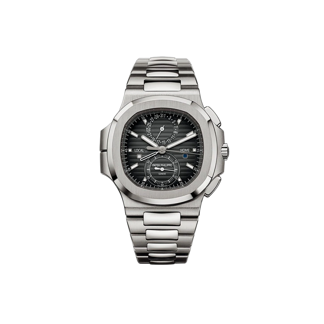 파텍필립 노틸러스 트래블타임 크로노그래프 40.5-5990/1A-001 그레이 바 NO.7383(Patek Philippe Nautilus Travel Time Chronograph 40.5mm - Gray Dial No. 7383) - 1
