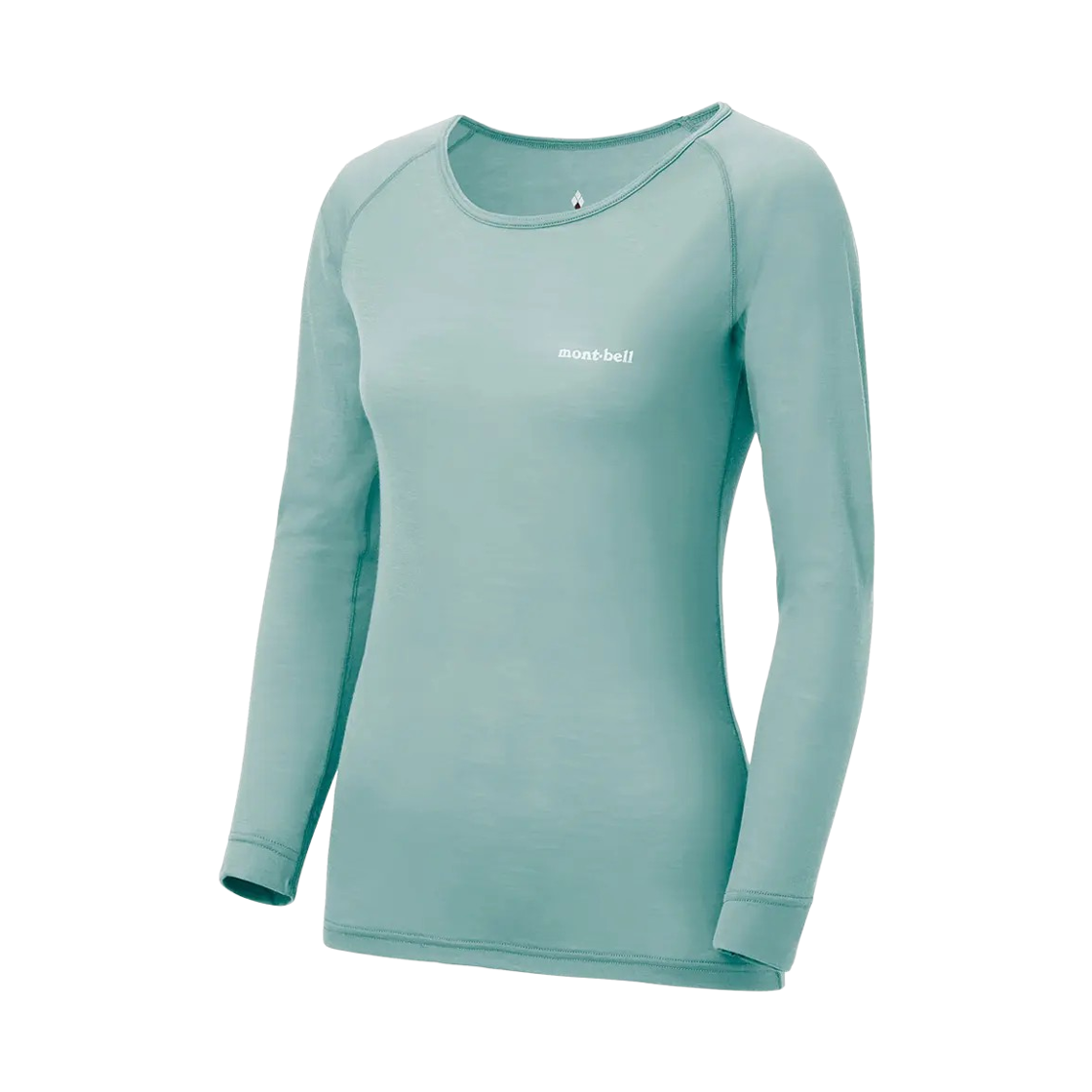 1107662 (W) Montbell Super Merino Wool Light Weight Round Neck Shirt Light Blue
