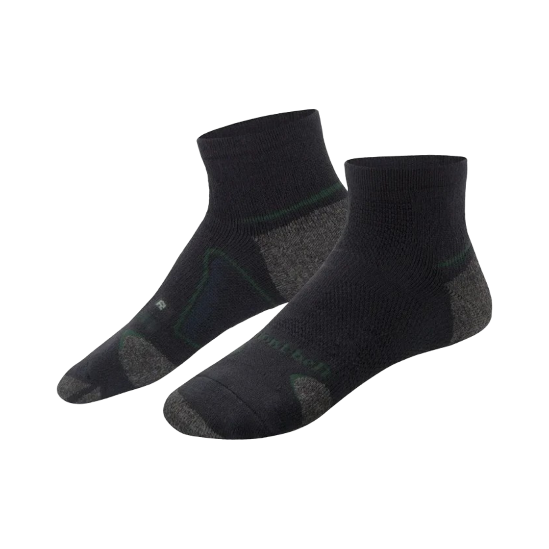 1118217 Montbell Supportec Trekking Short Socks Black 1