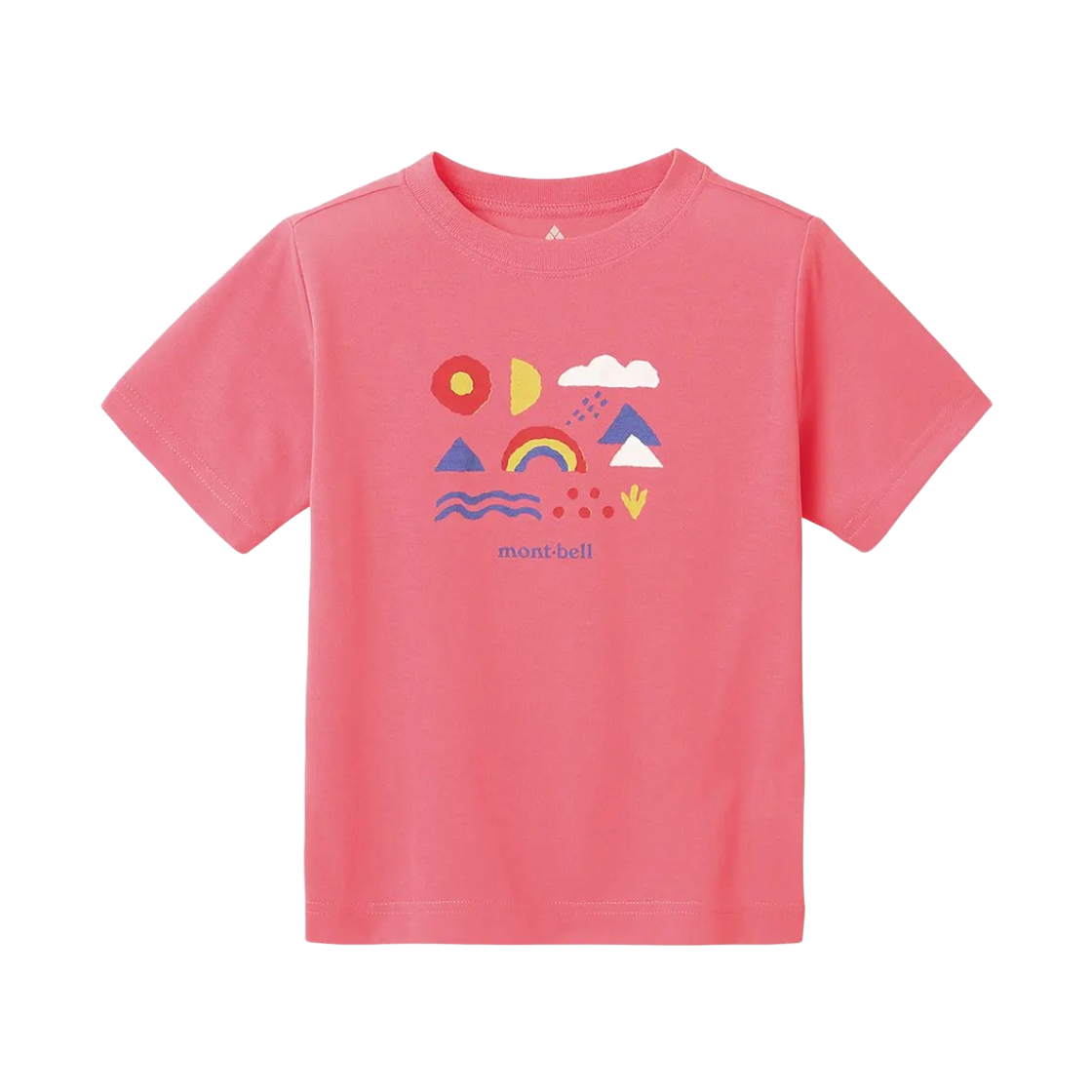 1114586 (Kids) Montbell Wickron Nature Symbols T-Shirt Rose Pink