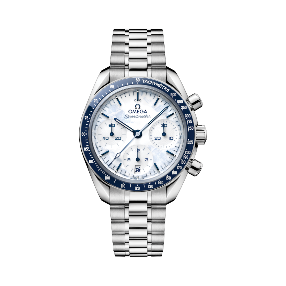 오메가 스피드마스터 38 오토매틱 38mm 스틸 화이트(Omega Speedmaster 38 Automatic 38mm Steel White) - 1