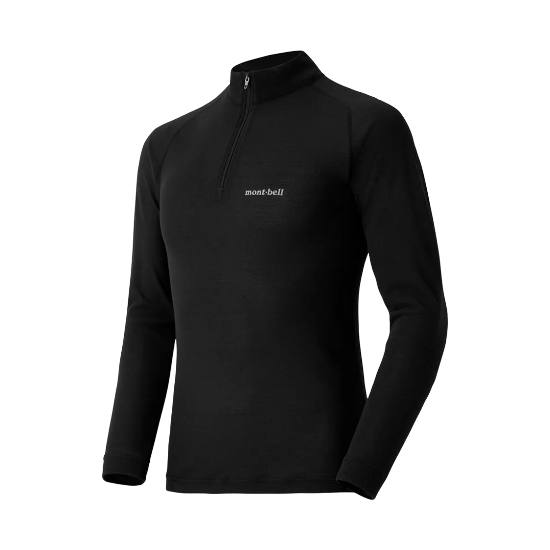 2307126 Montbell Zeo-Line Light Weight High Neck Shirt Black